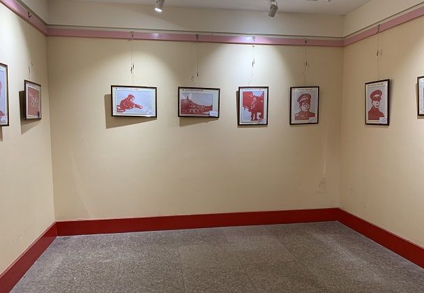 徐州市图书馆举办"翟天麟青年红色筑梦之旅撕纸艺术作品展"